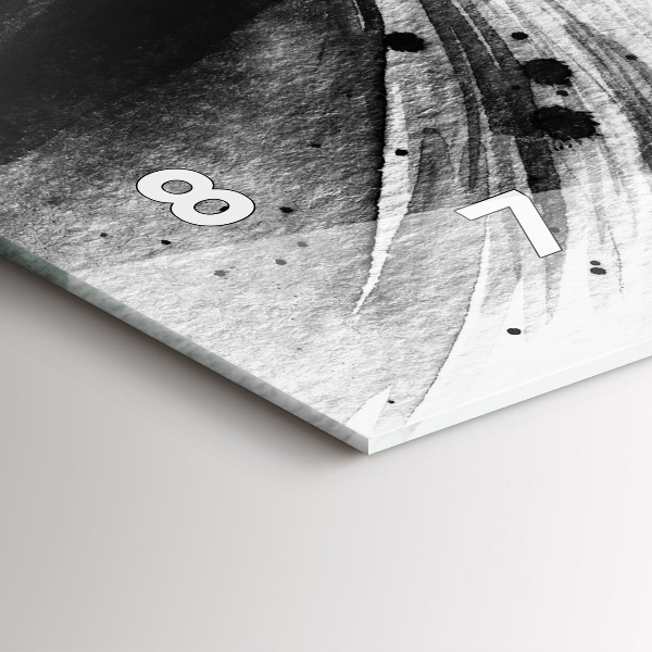 Horizontální skleněné hodiny na stěnu Žena v klobouku