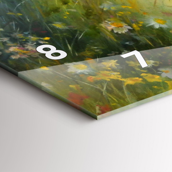 Horizontální skleněné hodiny na stěnu Krásná žena s koněm