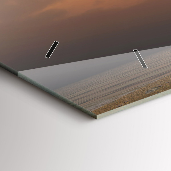 Horizontální hodiny na skle Zvířata Západ slunce