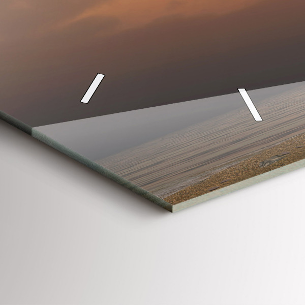 Horizontální hodiny na skle Zvířata Západ slunce