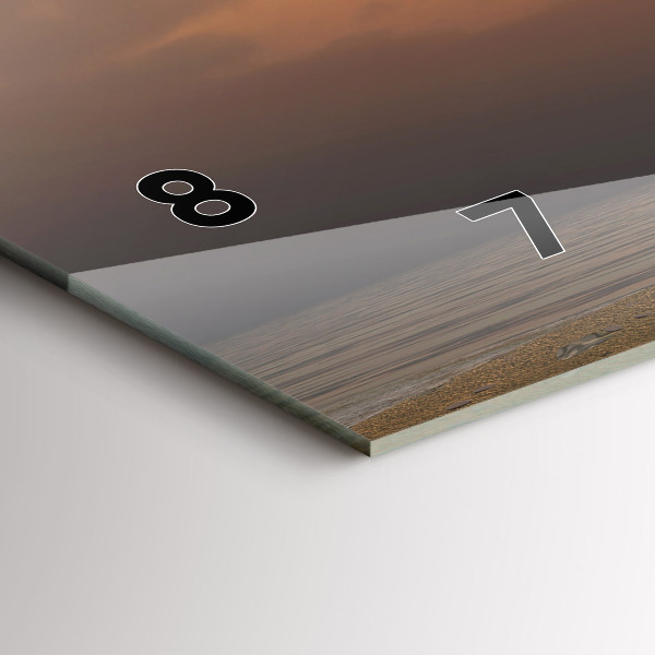 Horizontální hodiny na skle Zvířata Západ slunce