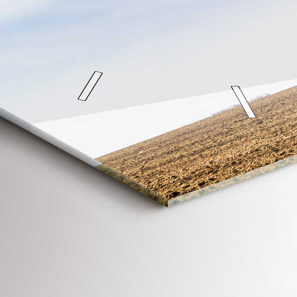 Horizontální hodiny na skle Farmář v traktoru