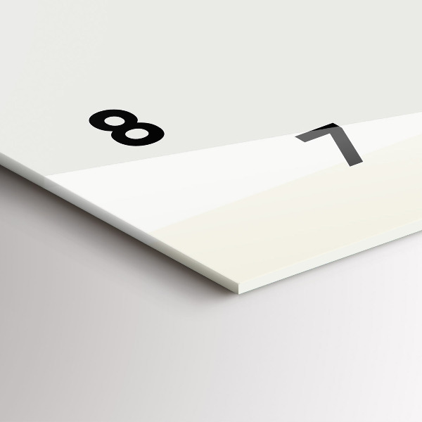 Horizontální skleněné hodiny na stěnu Abstraktní tanečnice