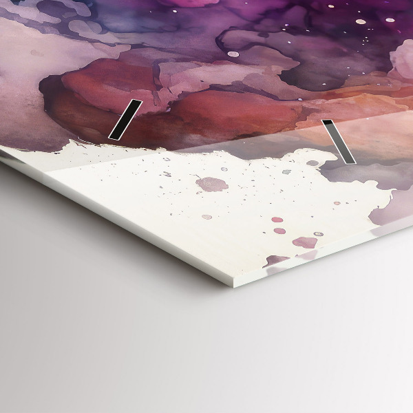 Horizontální skleněné hodiny na stěnu Životní styl meditace