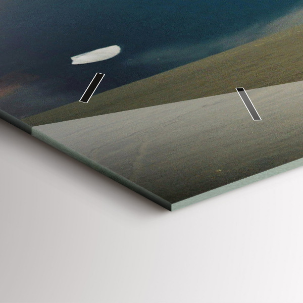 Horizontální skleněné hodiny na stěnu Vozidlo na Kamčatce