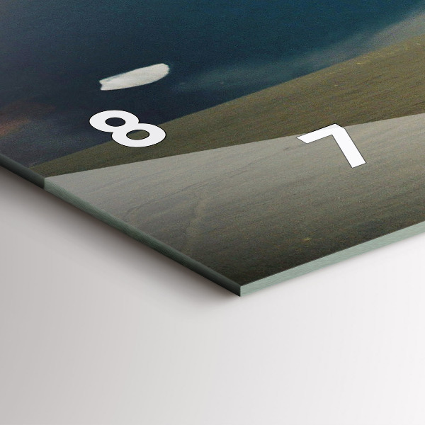 Horizontální skleněné hodiny na stěnu Vozidlo na Kamčatce