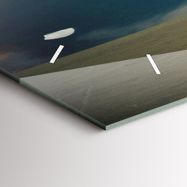 Horizontální skleněné hodiny na stěnu Vozidlo na Kamčatce