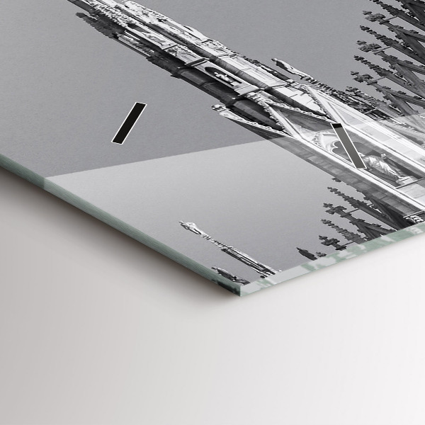 Horizontální skleněné hodiny na stěnu Katedrála Duomo Di Milano