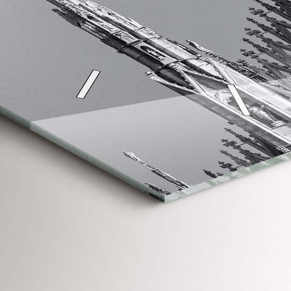 Horizontální skleněné hodiny na stěnu Katedrála Duomo Di Milano