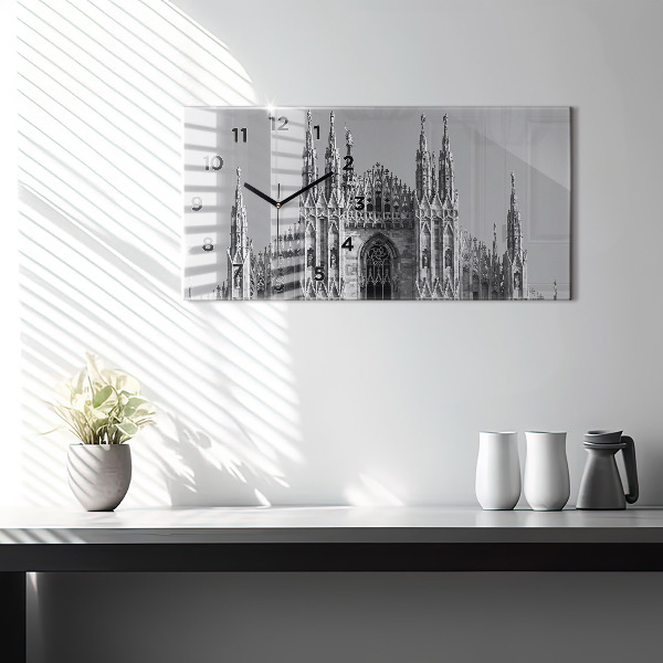Horizontální skleněné hodiny na stěnu Katedrála Duomo Di Milano