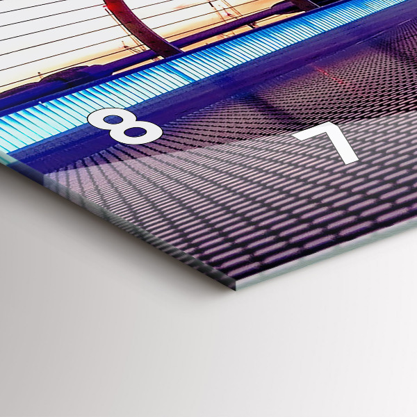 Horizontální skleněné hodiny na stěnu Katedrála svatého Pavla