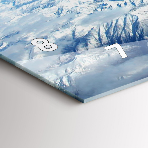 Horizontální skleněné hodiny na stěnu Rybářská loď v přístavu