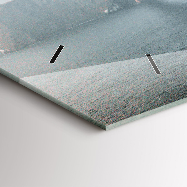 Horizontální hodiny na skle Most Golden Gate