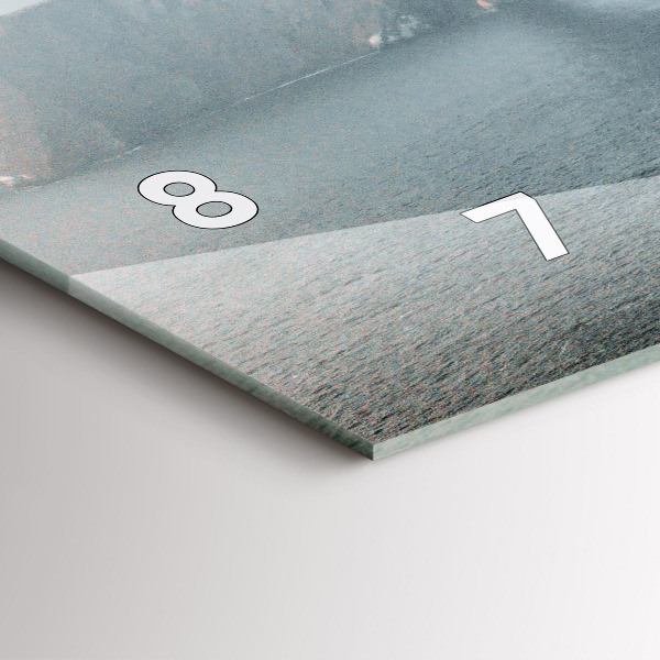 Horizontální hodiny na skle Most Golden Gate