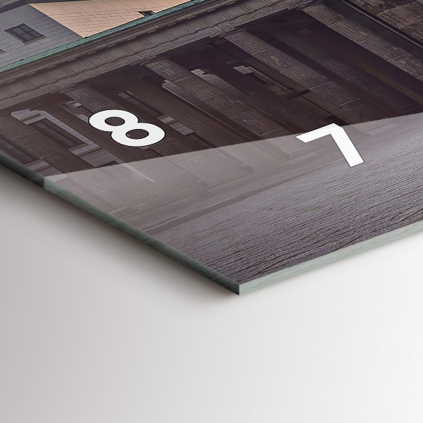 Horizontální hodiny na skle Braniborská brána