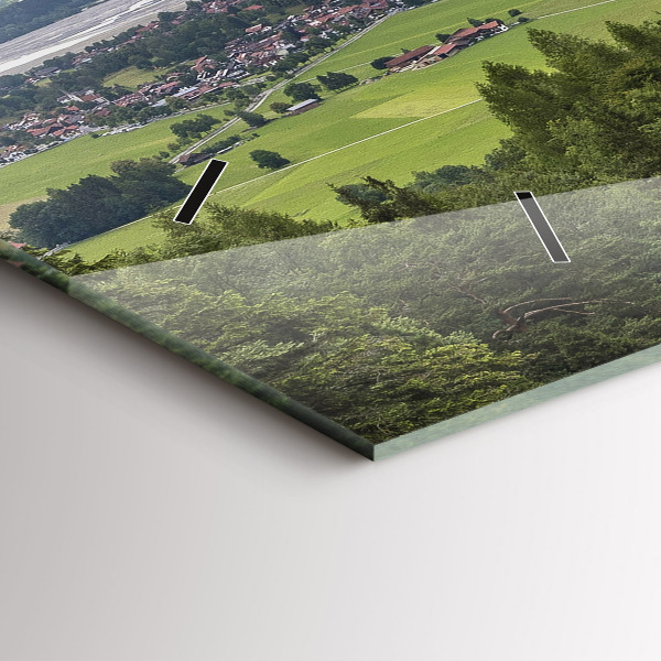 Horizontální hodiny na skle Zámek Neuschwanstein