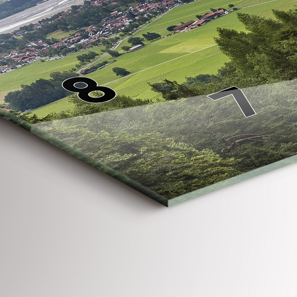 Horizontální hodiny na skle Zámek Neuschwanstein