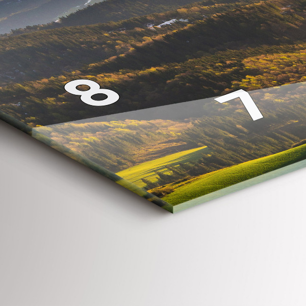 Horizontální hodiny na skle Pieniny - Vysoký štít