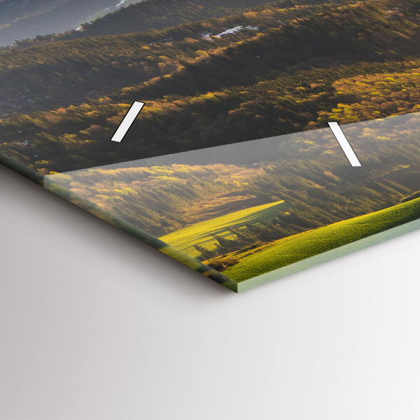 Horizontální hodiny na skle Pieniny - Vysoký štít