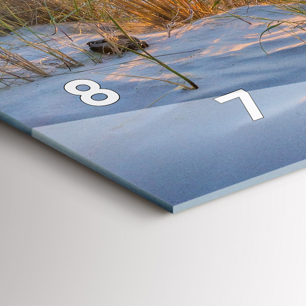 Horizontální hodiny na skle Západ slunce nad mořem