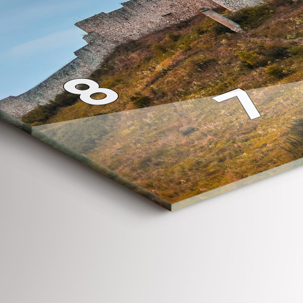 Horizontální hodiny na skle Spišský hrad na Slovensku