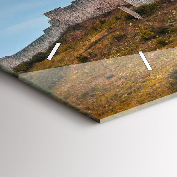 Horizontální hodiny na skle Spišský hrad na Slovensku