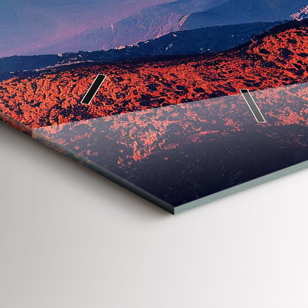 Horizontální skleněné hodiny na stěnu Hory v San Antoniu USA