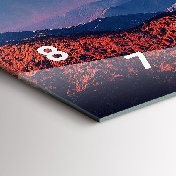 Horizontální skleněné hodiny na stěnu Hory v San Antoniu USA