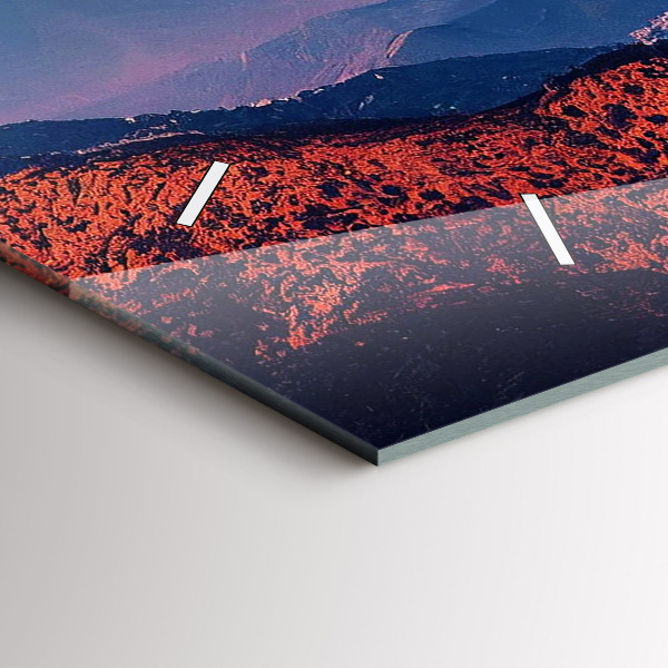 Horizontální skleněné hodiny na stěnu Hory v San Antoniu USA