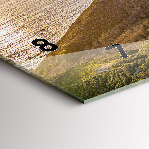 Horizontální skleněné hodiny na stěnu Silnice v San Franciscu