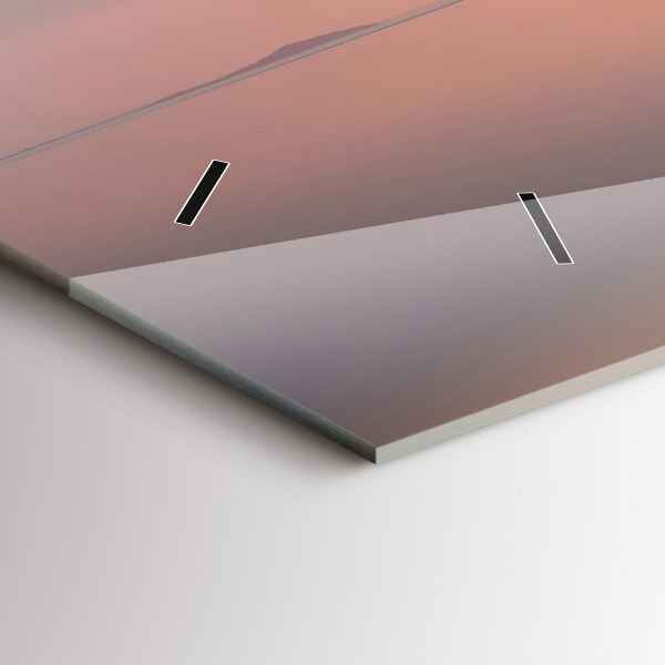 Horizontální skleněné hodiny na stěnu Balaton USA