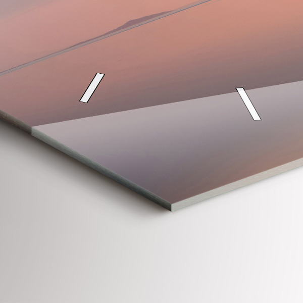 Horizontální skleněné hodiny na stěnu Balaton USA