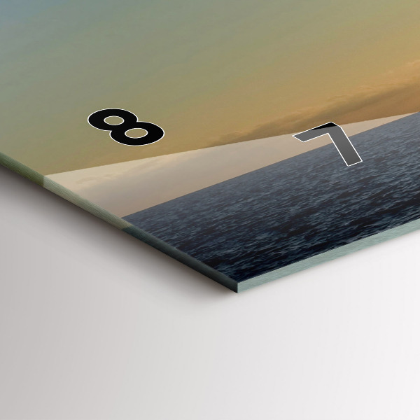 Horizontální hodiny na skle Španělský tanec na moři