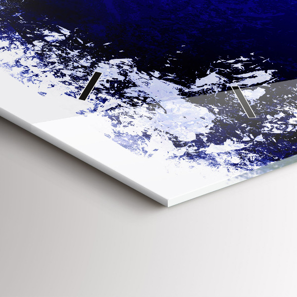 Horizontální hodiny na skle Vlajka Francie