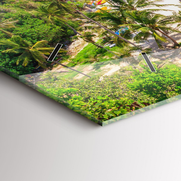 Horizontální hodiny na skle Národní park Thajsko