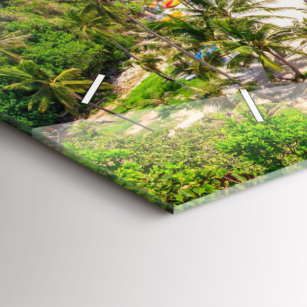 Horizontální hodiny na skle Národní park Thajsko