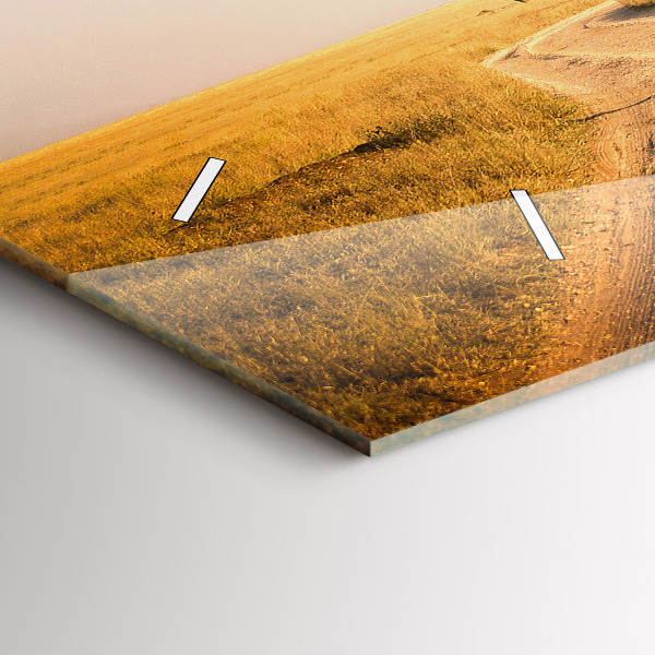 Horizontální hodiny na skle Africká krajina