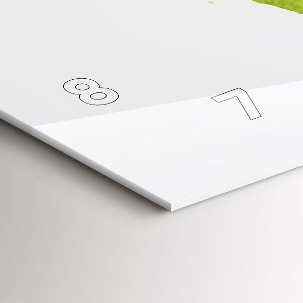 Horizontální hodiny na skle Akvarelová mapa světa