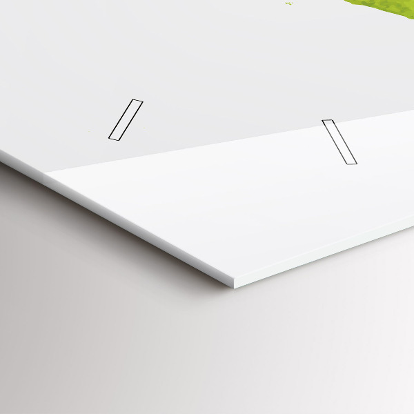 Horizontální hodiny na skle Akvarelová mapa světa