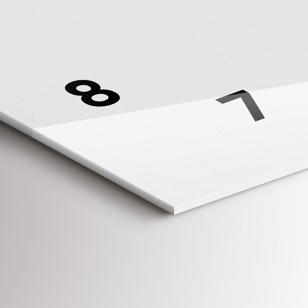 Horizontální skleněné hodiny na stěnu Mramorové umění