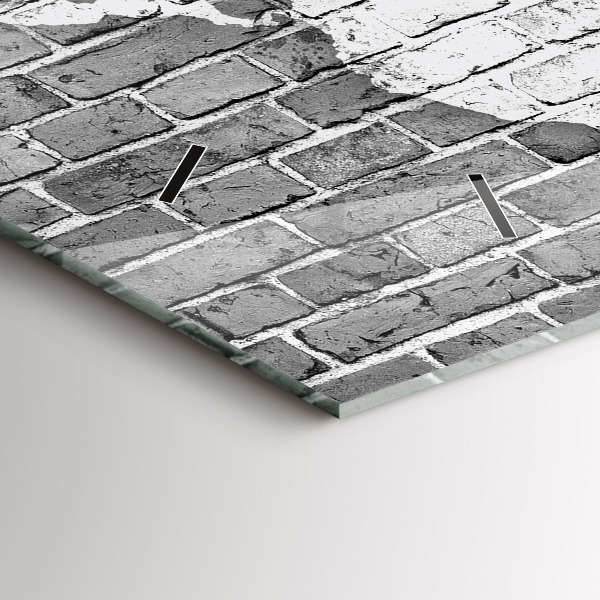 Horizontální hodiny na skle Mapa světa na zdi