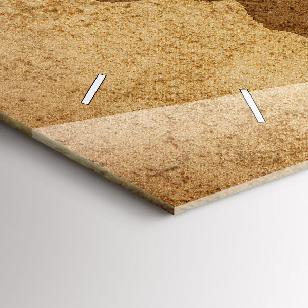 Horizontální hodiny na skle Vintage mapa světa