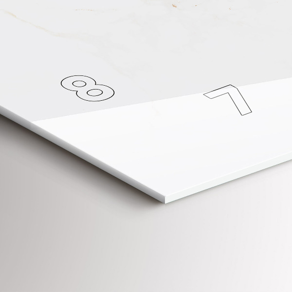 Horizontální skleněné hodiny na stěnu Elegantní mramor