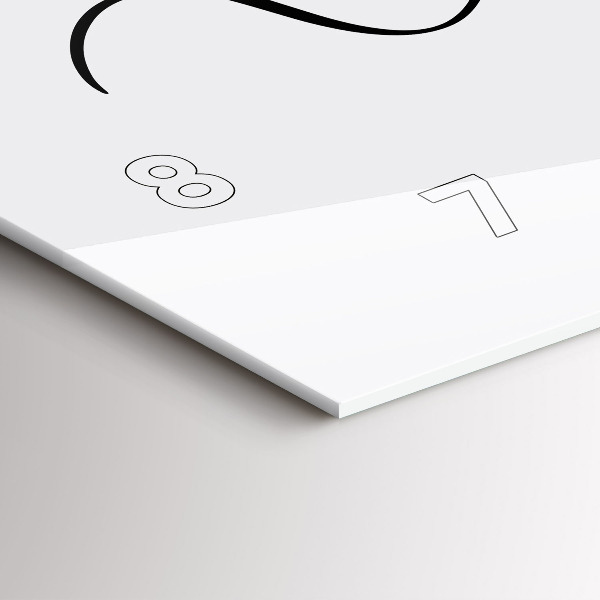 Horizontální skleněné hodiny na stěnu Vzpomínkový nápis