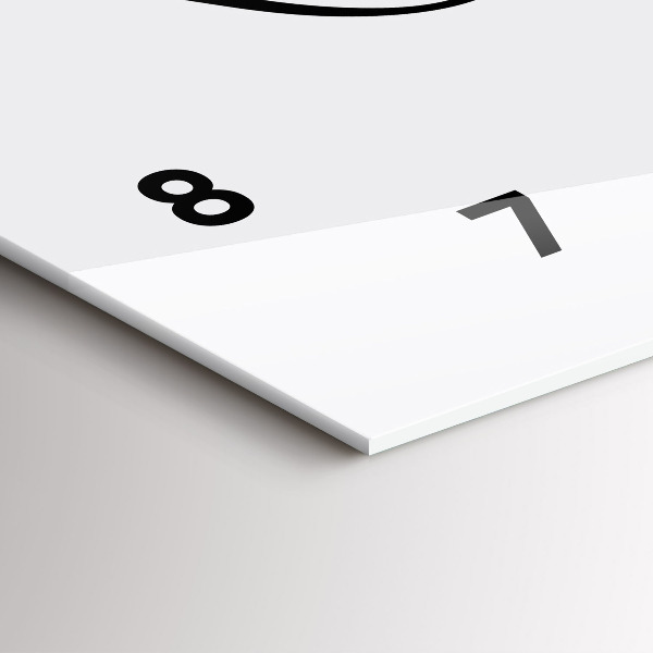 Horizontální skleněné hodiny na stěnu Cestovní nápis