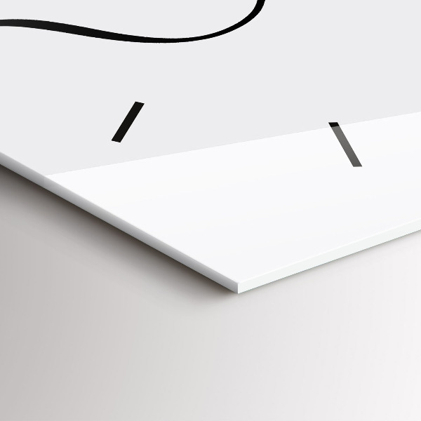 Horizontální skleněné hodiny na stěnu Dobrodružný nápis