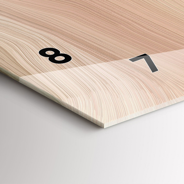 Horizontální skleněné hodiny na stěnu Abstrakce vln