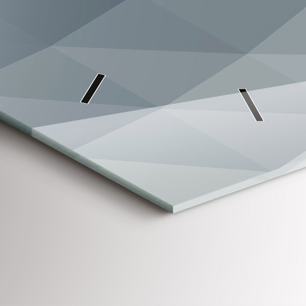 Horizontální skleněné hodiny na stěnu Abstrakce vlny