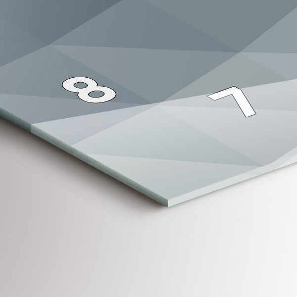 Horizontální skleněné hodiny na stěnu Abstrakce vlny