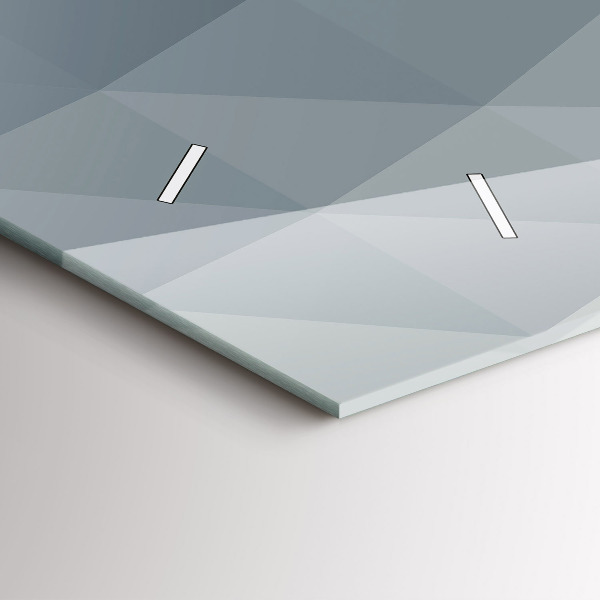 Horizontální skleněné hodiny na stěnu Abstrakce vlny